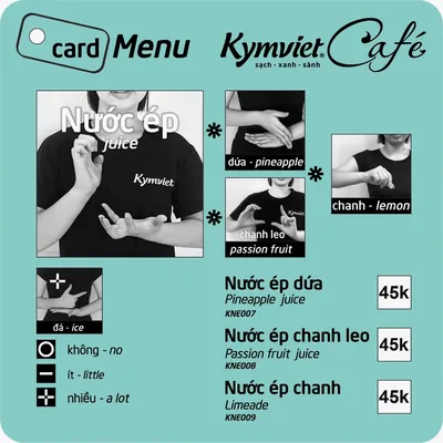 Nước ép dứa · chanh leo · chanh · 45k
