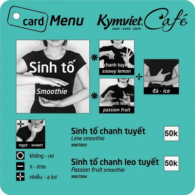 Sinh tố chanh tuyết · chanh leo tuyết · 50k