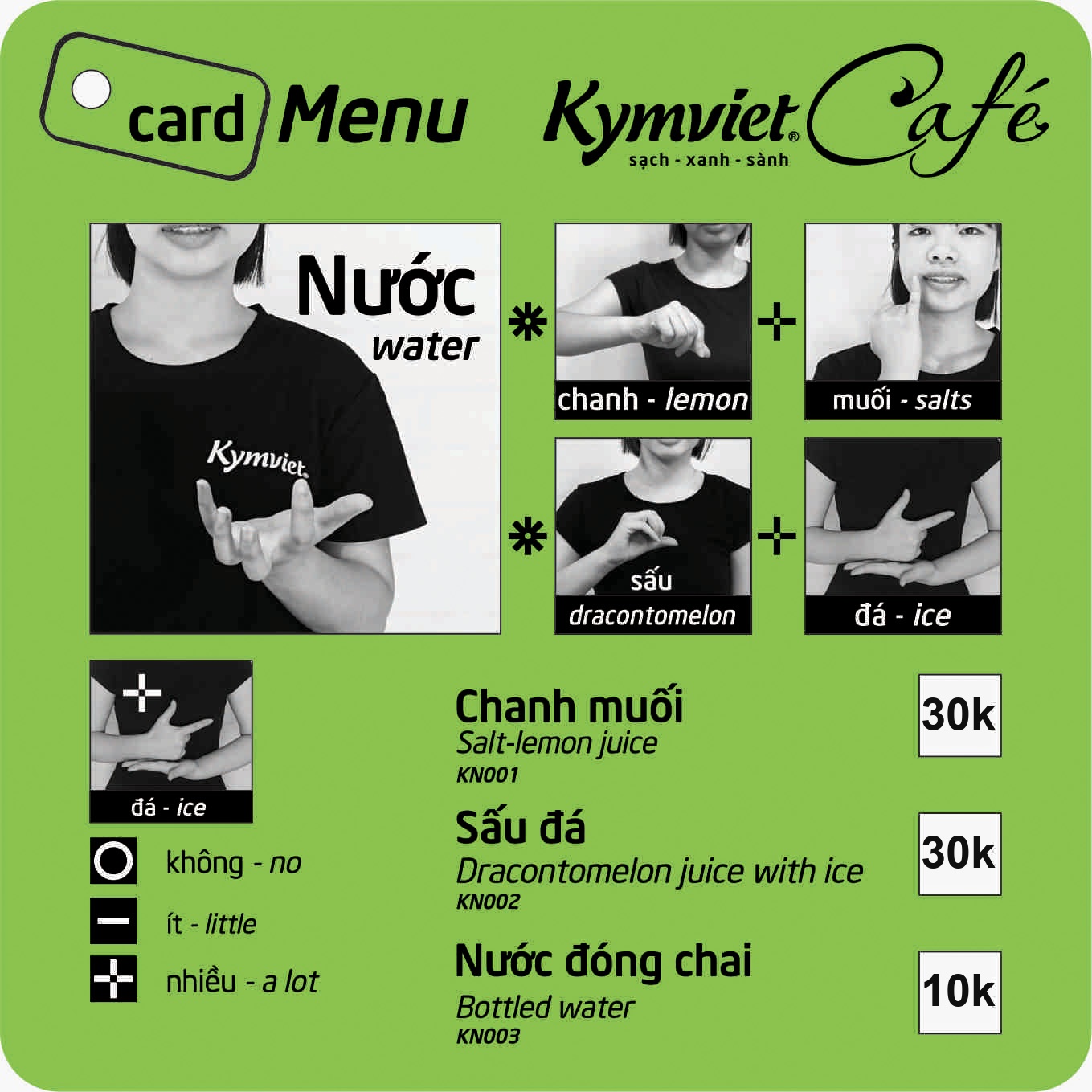Chanh muối · Sấu đá 30k · Nước 10k